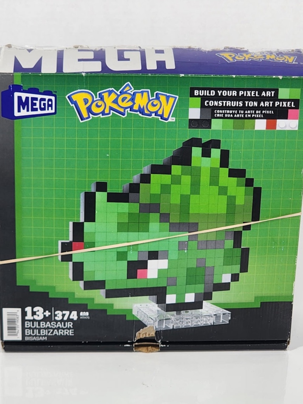 MEGA Megablox Pokemon Bulbasaur Pixel Building Kit - 374 pc